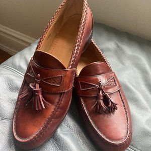 Allen Edmonds Tassel Loafers Cognac Brown - Men's Size 10.5